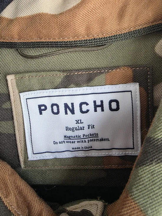 NWT Poncho Outdoors The Deep Search Performance Fishing Shirt - Camo - XL - Picture 4 of 17